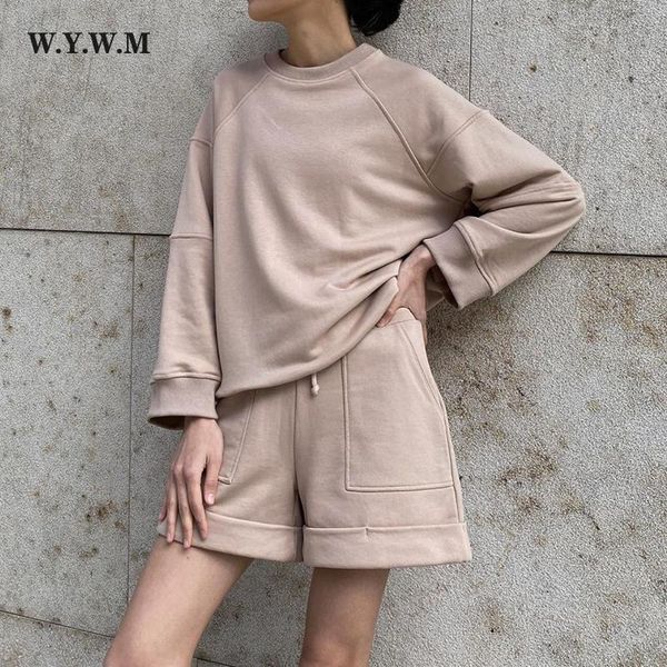 dress wywm spring summer cotton sets women 2022 new loose two pieces solid sweatshirt high waist shorts pants suits casual tracksuit, White
dress wywm spring summer cotton sets women 2022 new loose two pieces solid sweatshirt high waist shorts pants suits casual tracksuit, White