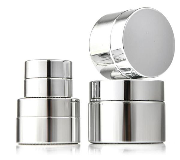 100pcs silver plated glass cosmetic jars cream bottles 5g 10g 15g 20g 30g 50g lip balm cream containers
100pcs silver plated glass cosmetic jars cream bottles 5g 10g 15g 20g 30g 50g lip balm cream containers
