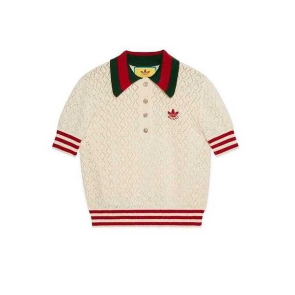 22% off co branded limited summer new product letter diamond cut out contrasting striped wool short sleeved knit polo collar, White;black
22% off co branded limited summer new product letter diamond cut out contrasting striped wool short sleeved knit polo collar, White;black