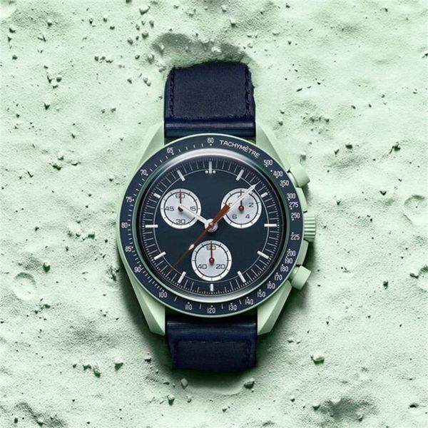 bioceramic planet moon mens watches high-quality full function chronograph watch mission to mercury 42mm nylon designer watches qu234t, Slivery;brown
bioceramic planet moon mens watches high-quality full function chronograph watch mission to mercury 42mm nylon designer watches qu234t, Slivery;brown