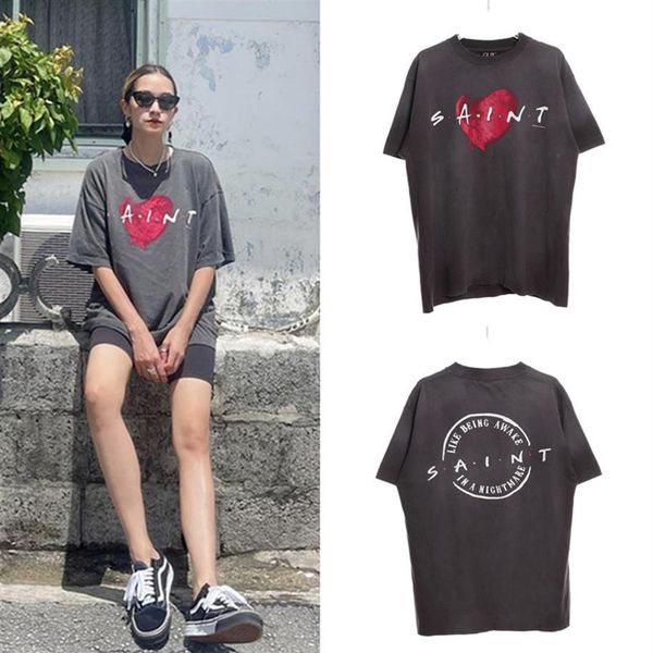 men's plus tees quality 23ss made old letters printing short sleeve t shirt high street women cotton t shirt2632, Black;brown
men's plus tees quality 23ss made old letters printing short sleeve t shirt high street women cotton t shirt2632, Black;brown