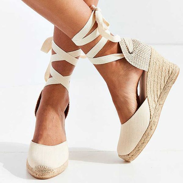 sandals women's espadrille ankle strap sandals comfortable lace up ladies woman casual shoes on heels dancing flax wedges pumps j230422, Black
sandals women's espadrille ankle strap sandals comfortable lace up ladies woman casual shoes on heels dancing flax wedges pumps j230422, Black