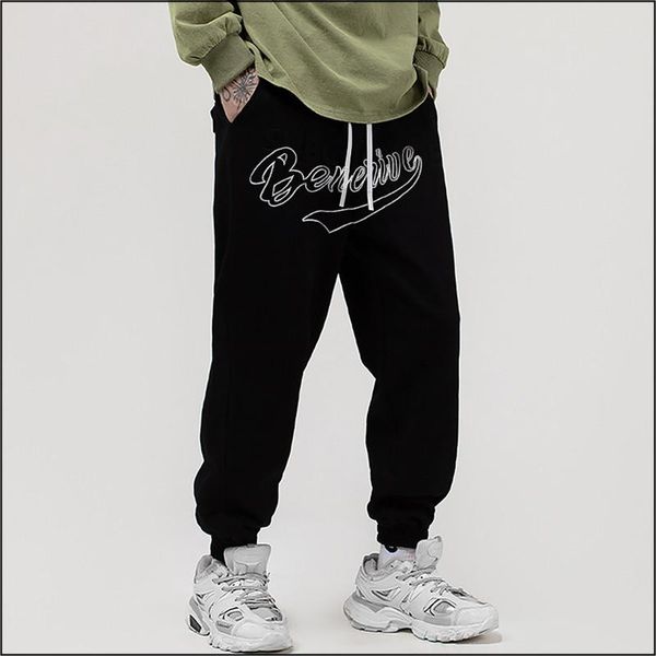 pants menstrousers 2022 new solid color loose fashion letter printing casual trousers black straight men sweatpants
pants menstrousers 2022 new solid color loose fashion letter printing casual trousers black straight men sweatpants