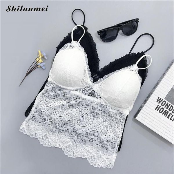 white lace crochet tank cropped bra tank deep v neck lace bralette embroidery spaghetti strap women underwear242a, Black;white
white lace crochet tank cropped bra tank deep v neck lace bralette embroidery spaghetti strap women underwear242a, Black;white