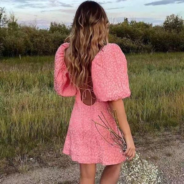 dresses yimunancy puff sleeve dress women backless dress 2021 summer ladies elegant dress vestidos robes, Black;gray
dresses yimunancy puff sleeve dress women backless dress 2021 summer ladies elegant dress vestidos robes, Black;gray
