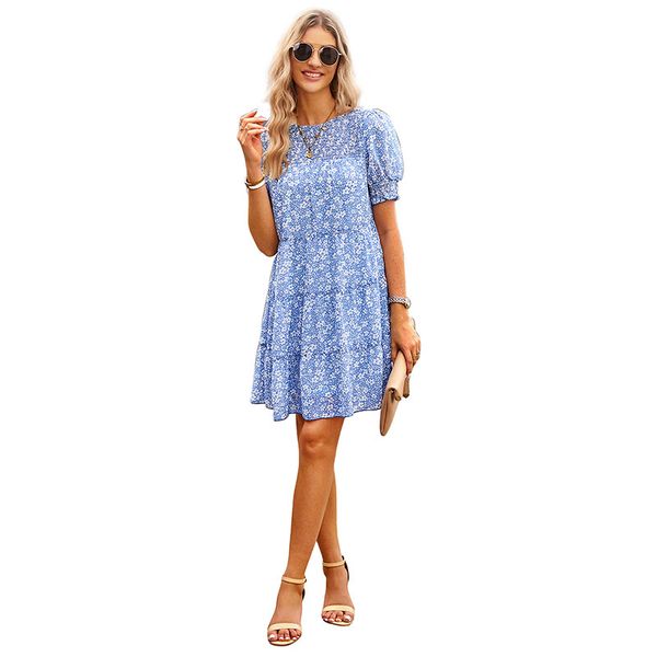 crew neck a-line women's casual dresses bohemia chiffon floral print mini short length ruched panelled short puff sleeves slim hgh wais, Black;gray
crew neck a-line women's casual dresses bohemia chiffon floral print mini short length ruched panelled short puff sleeves slim hgh wais, Black;gray