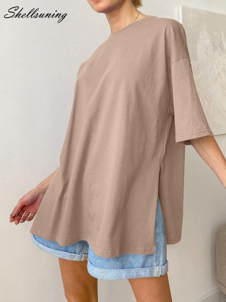 t-shirt shellsuning solid loose split o neck short sleeve t shirt women trendy harajuku simple basic tees female summer soft cotton, White
t-shirt shellsuning solid loose split o neck short sleeve t shirt women trendy harajuku simple basic tees female summer soft cotton, White