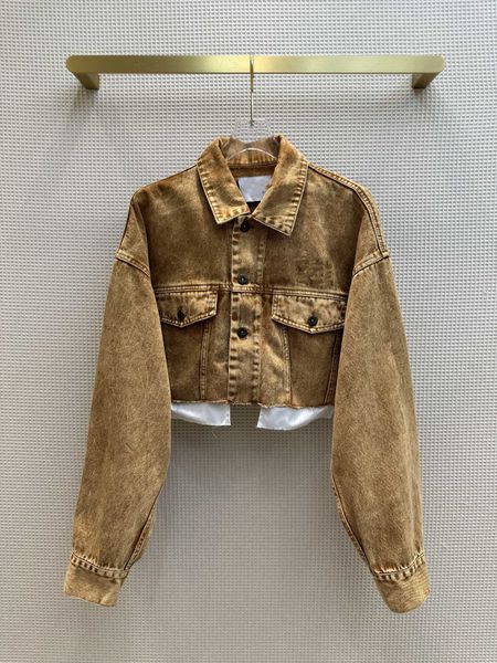 women's jackets european fashion brand earth tone antique bronze yellow used denim series short motorcycle denim jacket, Black;brown
women's jackets european fashion brand earth tone antique bronze yellow used denim series short motorcycle denim jacket, Black;brown
