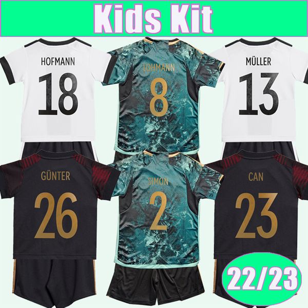 2023 nmecha kids kit soccer jerseys 22 23 muller kimmich havertz home away football shirt national team hofmann can short sleeve child unifo, Black
2023 nmecha kids kit soccer jerseys 22 23 muller kimmich havertz home away football shirt national team hofmann can short sleeve child unifo, Black