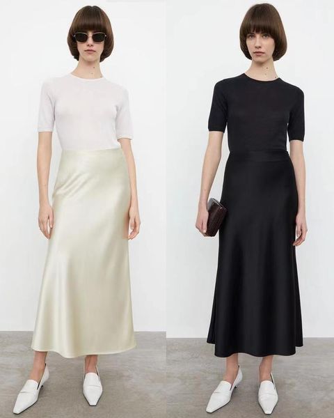 dresses toteme 2022 spring new bias cut satin glossy bias cut vinegar skirt solid color versatile dresses for women, Black;gray
dresses toteme 2022 spring new bias cut satin glossy bias cut vinegar skirt solid color versatile dresses for women, Black;gray