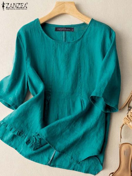 t-shirt summer short sleeve blusa bohemian solid oversized casual holiday camisas loose blusas zanzea elegant women 2022, White
t-shirt summer short sleeve blusa bohemian solid oversized casual holiday camisas loose blusas zanzea elegant women 2022, White