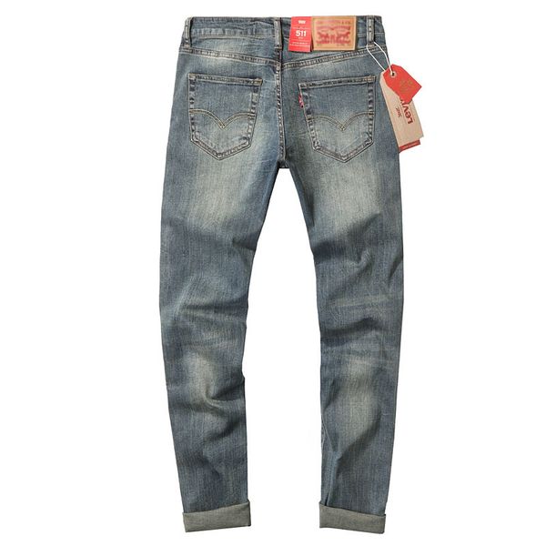 brand lws men's jeans retro classic fashion scratched joker slim elastic small straight feet casual pants 511-8, Blue
brand lws men's jeans retro classic fashion scratched joker slim elastic small straight feet casual pants 511-8, Blue