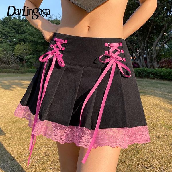 dresses darlingaga harajuku gothic dark academia lace trim pleated skirt vintage tie up high waist skirt mini woman goth skirts 90s, White;black
dresses darlingaga harajuku gothic dark academia lace trim pleated skirt vintage tie up high waist skirt mini woman goth skirts 90s, White;black