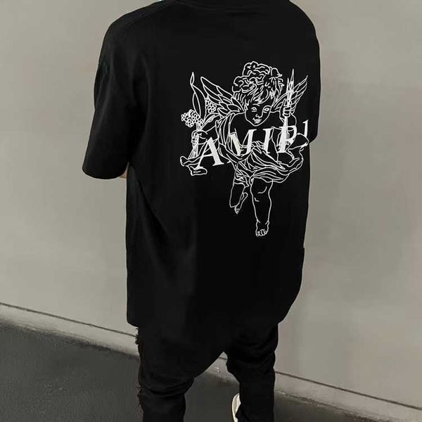 designer clothing tees tshirt amiiri cupid angel 23 new little brand high street couple loose short sleeve t-shirt luxury streetwear for sal, White;black
designer clothing tees tshirt amiiri cupid angel 23 new little brand high street couple loose short sleeve t-shirt luxury streetwear for sal, White;black