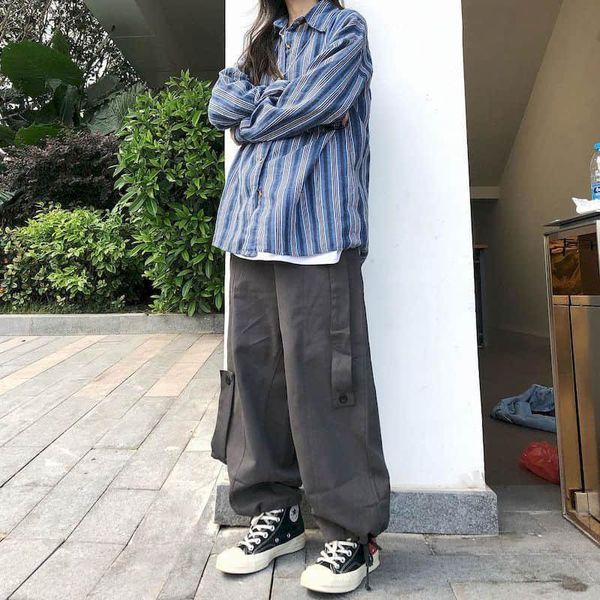 pants harajuku cargo pants men women's korean preppy style trousers hip hop straight legs casual harem cropped pants light up street, Black
pants harajuku cargo pants men women's korean preppy style trousers hip hop straight legs casual harem cropped pants light up street, Black