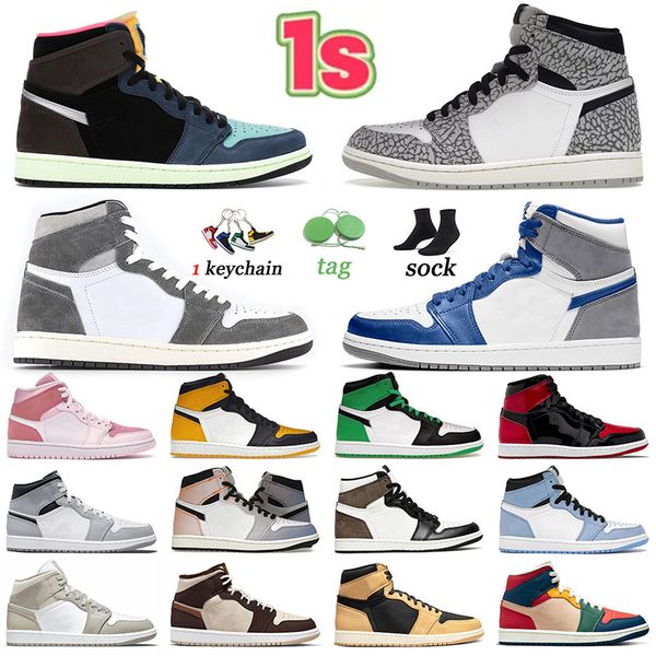 jumpman 1 washed heritage basketball shoes original og white cement bred patent denim lucky green silver toe sneakers men women skyline dark 
jumpman 1 washed heritage basketball shoes original og white cement bred patent denim lucky green silver toe sneakers men women skyline dark