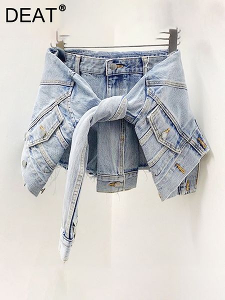 women's shorts deat fashion streetwear irregular patchwork denim high waist retro fake two pieces pants 2023 spring 11xx2041 230422, White;black
women's shorts deat fashion streetwear irregular patchwork denim high waist retro fake two pieces pants 2023 spring 11xx2041 230422, White;black