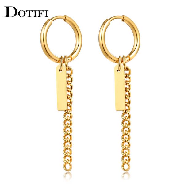 charm stainless steel earrings rounded rectangle chain tassel pendant goth hip hop fashion man earrings for women jewelry gifts w0422, Golden
charm stainless steel earrings rounded rectangle chain tassel pendant goth hip hop fashion man earrings for women jewelry gifts w0422, Golden
