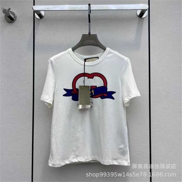 22% off spring/summer new women's family pure cotton round neck printed short sleeve t-shirt interlocking gujia 1921 letter, White
22% off spring/summer new women's family pure cotton round neck printed short sleeve t-shirt interlocking gujia 1921 letter, White