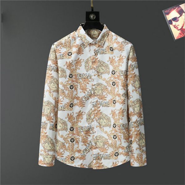 5 men's casual shirts luxury floral print for men's autumn long sleeve slim asual shirt business social formal dress street party, White;black
5 men's casual shirts luxury floral print for men's autumn long sleeve slim asual shirt business social formal dress street party, White;black