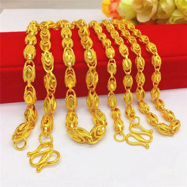 hip hop men necklace solid chain 18k yellow gold filled classic male clavicle jewelry gift 60cm, Silver
hip hop men necklace solid chain 18k yellow gold filled classic male clavicle jewelry gift 60cm, Silver