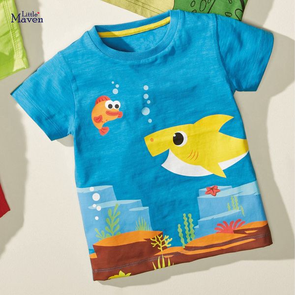 t shirts little maven 2023 summer baby boys t shirts short sleeves clothes with animal shark for children cotton breathable 230422, Blue
t shirts little maven 2023 summer baby boys t shirts short sleeves clothes with animal shark for children cotton breathable 230422, Blue
