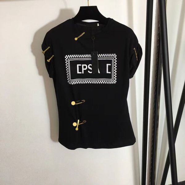 2023 designers t-shirts women tees apparel casual chest letter shirt flower fashion tees dress clothing europe america metal large pin orna, White
2023 designers t-shirts women tees apparel casual chest letter shirt flower fashion tees dress clothing europe america metal large pin orna, White