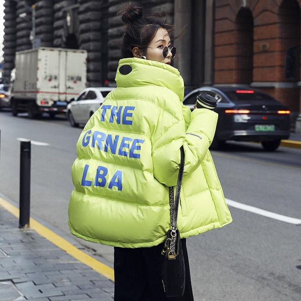leather women green down jacket letter print stand collar windproof warm coat winter fashion zipper puffer padded duck down outwear, Black
leather women green down jacket letter print stand collar windproof warm coat winter fashion zipper puffer padded duck down outwear, Black