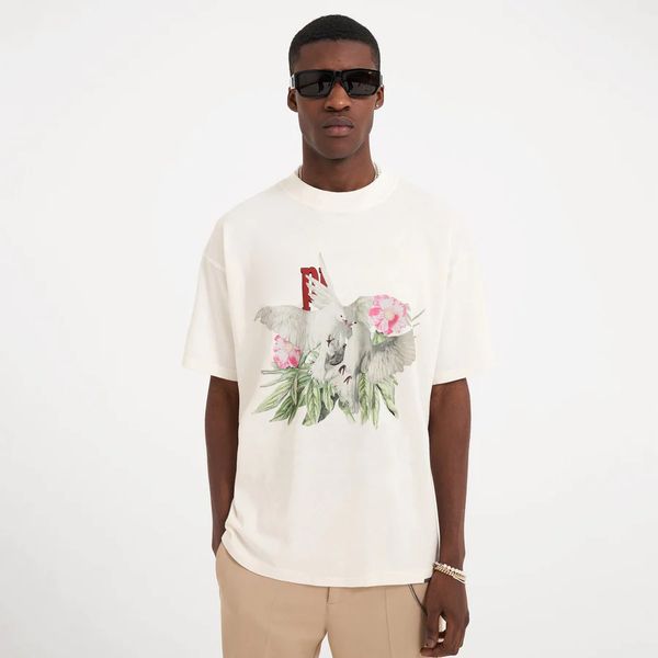 23ss new woman men's t-shirts flower peace pigeon letter printed double distilled t-shirt casual summer classic short sleeve fashion br, White;black
23ss new woman men's t-shirts flower peace pigeon letter printed double distilled t-shirt casual summer classic short sleeve fashion br, White;black