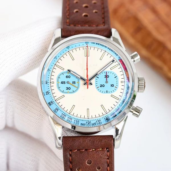 brietling thetime series a23310 men's watch 41mm, sapphire crystal mirror, frosted leather strap watch 7750 luxury watch high quality, Slivery;brown
brietling thetime series a23310 men's watch 41mm, sapphire crystal mirror, frosted leather strap watch 7750 luxury watch high quality, Slivery;brown