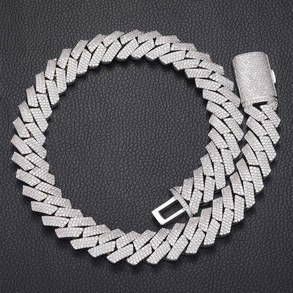 16mm 16-24inch iced cuban link mens gold chain prong chain necklace 18k yellow white gold plated 3 rows diamond cubic zirconia jew252h, Silver
16mm 16-24inch iced cuban link mens gold chain prong chain necklace 18k yellow white gold plated 3 rows diamond cubic zirconia jew252h, Silver