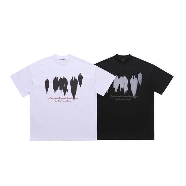 men and women t-shirtslawfoo spring/summer china-chic brand american floating shadow direct jet printing half high collar loose edition coup, White;black
men and women t-shirtslawfoo spring/summer china-chic brand american floating shadow direct jet printing half high collar loose edition coup, White;black