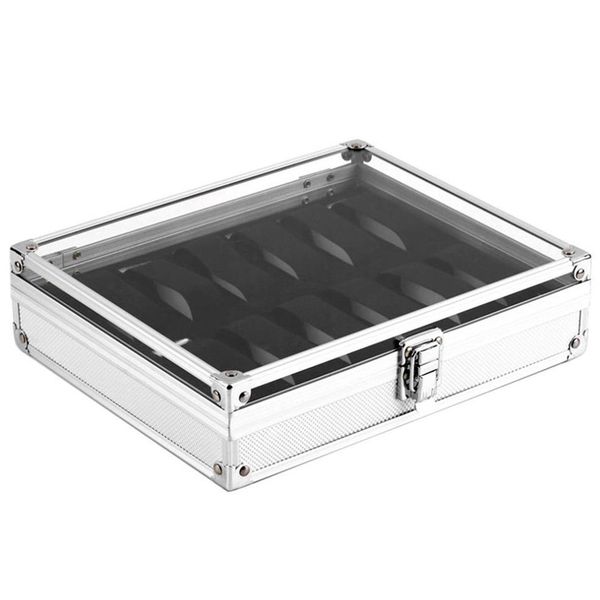 useful aluminium watches box 12 grid slots jewelry watches display storage box square case suede inside rectangle watch holder281l, Black;blue
useful aluminium watches box 12 grid slots jewelry watches display storage box square case suede inside rectangle watch holder281l, Black;blue