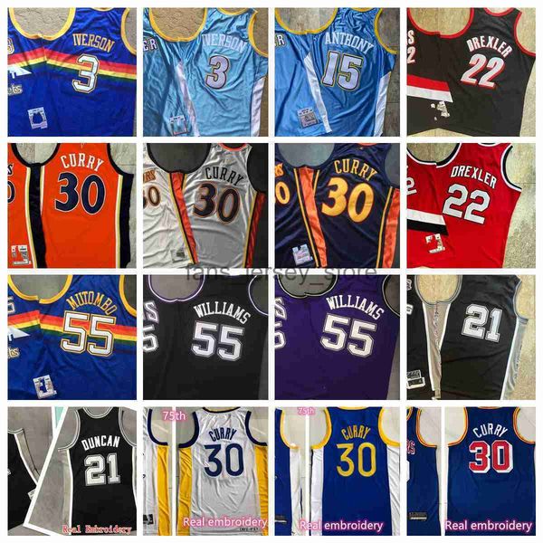 real stitched retro mitchell&ness basketball jerseys carmelo anthony iverson mutombo stephen curry allen iverson clyde drexler jason william, Black;red
real stitched retro mitchell&ness basketball jerseys carmelo anthony iverson mutombo stephen curry allen iverson clyde drexler jason william, Black;red