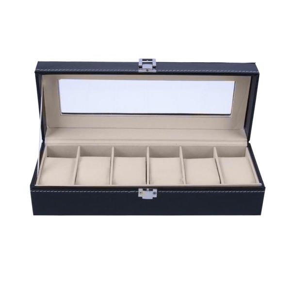 6 slots wrist watch display case box jewelry storage organizer box with cover case jewelry watches display holder organizer2835, Black;blue
6 slots wrist watch display case box jewelry storage organizer box with cover case jewelry watches display holder organizer2835, Black;blue
