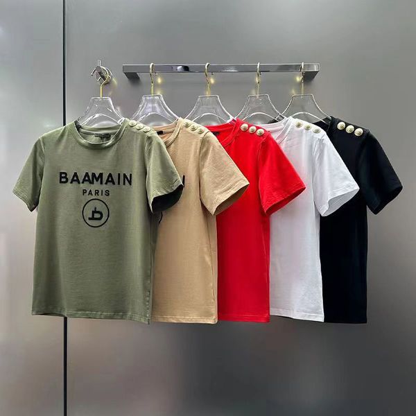 2023ss spring and summer new short-sleeved gold lettering cotton loose t-shirt men and women lovers designer t-shirt, White
2023ss spring and summer new short-sleeved gold lettering cotton loose t-shirt men and women lovers designer t-shirt, White