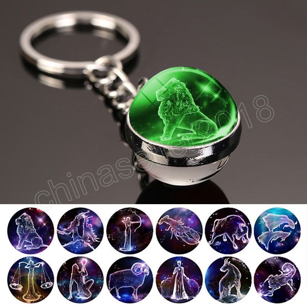 luminous 12 constellation glass ball key rings double sided zodiac keychain glow in the dark for women birthday gift, Silver
luminous 12 constellation glass ball key rings double sided zodiac keychain glow in the dark for women birthday gift, Silver