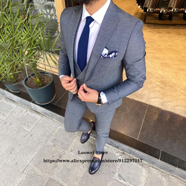 blazers fashion slim fit suit for men 3 piece jacket vest pants set formal groom wedding peaked lapel tuxedo male office business blazer, White;black
blazers fashion slim fit suit for men 3 piece jacket vest pants set formal groom wedding peaked lapel tuxedo male office business blazer, White;black
