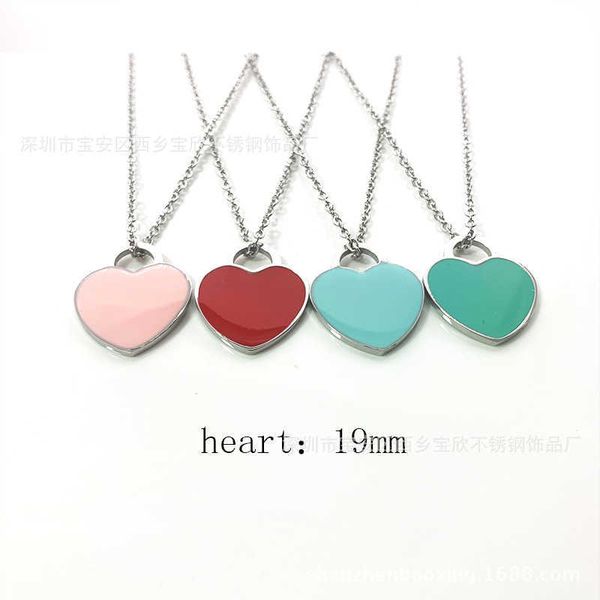 designer jewelry tiffay necklace enamel blue love pink heart-shaped clavicle chain girls red heart, Golden;silver
designer jewelry tiffay necklace enamel blue love pink heart-shaped clavicle chain girls red heart, Golden;silver