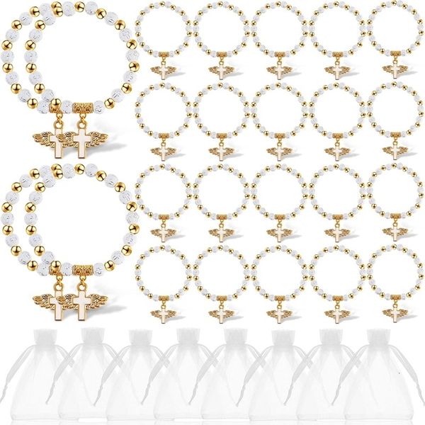 beaded angel wing cross bracelet favor with organza bags acrylic baptism for boy and girl communion birthday wedding 230422, Black
beaded angel wing cross bracelet favor with organza bags acrylic baptism for boy and girl communion birthday wedding 230422, Black