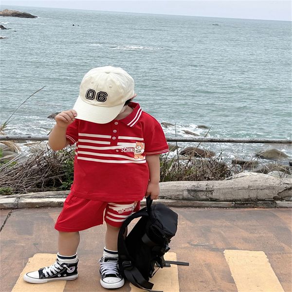 clothing sets children's suit polo t-shirt 2-piece rice designer summer clothes cartoon short sleeve t-shirt shorts 90cm-150cm a01, White
clothing sets children's suit polo t-shirt 2-piece rice designer summer clothes cartoon short sleeve t-shirt shorts 90cm-150cm a01, White