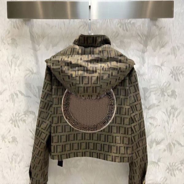 designer women's hooded jackets full letters designer fashion long sleeve jacket a131, Black;brown
designer women's hooded jackets full letters designer fashion long sleeve jacket a131, Black;brown