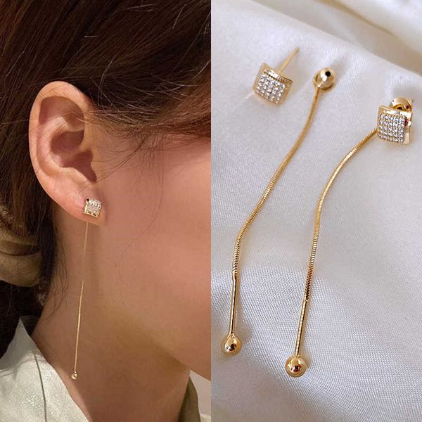charm korean style long tassel earrings new fashion crystal earrings wild fashion elegant exquisite trend 2021 new jewelry for women w0422, Golden
charm korean style long tassel earrings new fashion crystal earrings wild fashion elegant exquisite trend 2021 new jewelry for women w0422, Golden