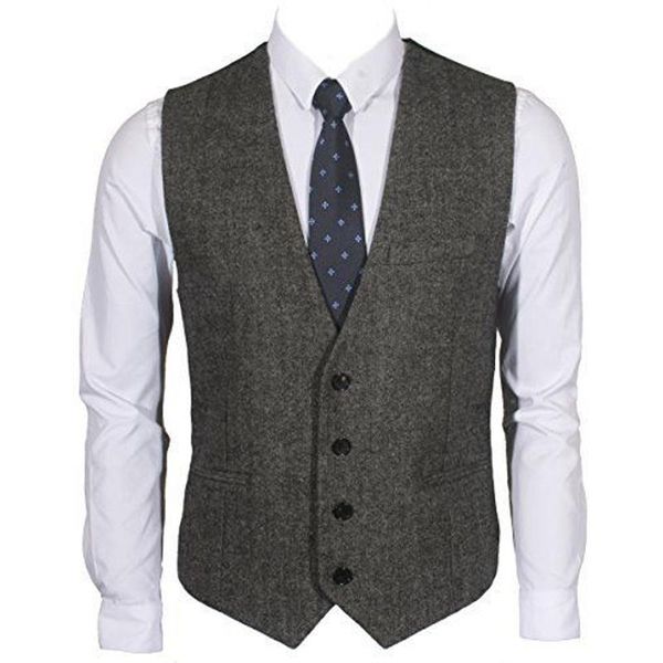 blazers men's suit vest herringbone wool groom vest retro slim fit steampunk waistcoat sleeveless jacket vests for male, White;black
blazers men's suit vest herringbone wool groom vest retro slim fit steampunk waistcoat sleeveless jacket vests for male, White;black
