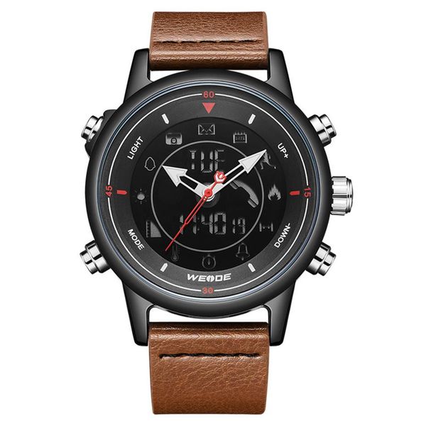 weide leather strap digital bluetooth smartwatch clock 5atm waterproof men wristwatch business causal alarm relogio masculino2887, Slivery;brown
weide leather strap digital bluetooth smartwatch clock 5atm waterproof men wristwatch business causal alarm relogio masculino2887, Slivery;brown