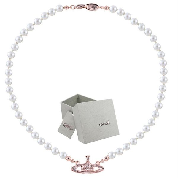 pearl necklace saturn beads pendant fashion women diamond necklace couple jewelry gift with packing box237o, Silver
pearl necklace saturn beads pendant fashion women diamond necklace couple jewelry gift with packing box237o, Silver