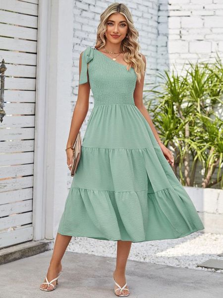 casual dresses summer maxi dress women elegant one shoulder long party female hem slit pleated a line ladies, Black;gray
casual dresses summer maxi dress women elegant one shoulder long party female hem slit pleated a line ladies, Black;gray