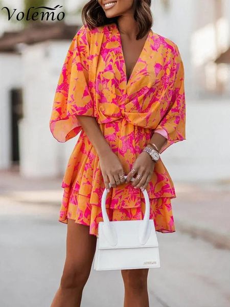 dresses volemo women's v neck bat sleeve mini dress boho floral print high waist elegant women ruffle office party dresses robe, Black;gray
dresses volemo women's v neck bat sleeve mini dress boho floral print high waist elegant women ruffle office party dresses robe, Black;gray