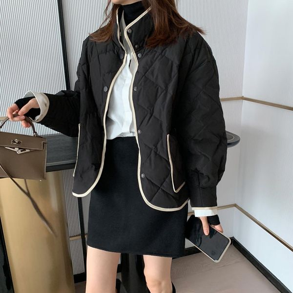 leather hzirip 2021 new autumn winter jacket women elegant standup collar stitching color longsleeved outwear coat female parkas, Black
leather hzirip 2021 new autumn winter jacket women elegant standup collar stitching color longsleeved outwear coat female parkas, Black