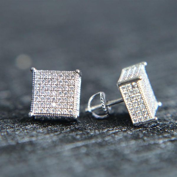 2022 mens big bling ear jewelry 3 colors screw back micro pave cz earring for men214e, Silver
2022 mens big bling ear jewelry 3 colors screw back micro pave cz earring for men214e, Silver